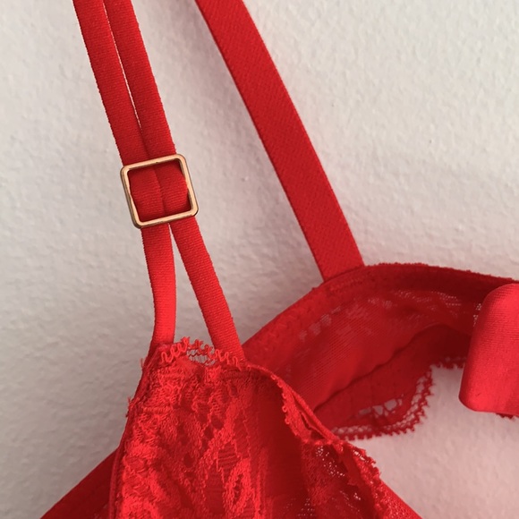 💜 2/$15 💜 Aerie Demi Red Lace Underwire Bra - Picture 7 of 10